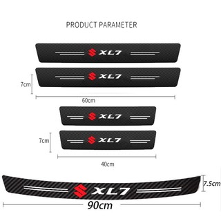 Miếng Dán Cửa Xe Hơi Bằng Da Sợi Carbon Chống Trầy Cho Suzuki wift XL7 vitara Jimny SX4 S-Cross Presso Ciaz ERTIGA Celerio