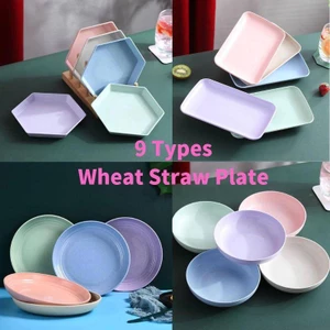 Đĩa Nhựa Pinggan Plastik Phong Cách Bắc Âu Có Thể Sử Dụng Trong Lò Vi Sóng