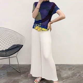 Mới Quần Dài Ống Loe Xếp Ly Phong Cách Hàn Quốc Dành Cho Nữ