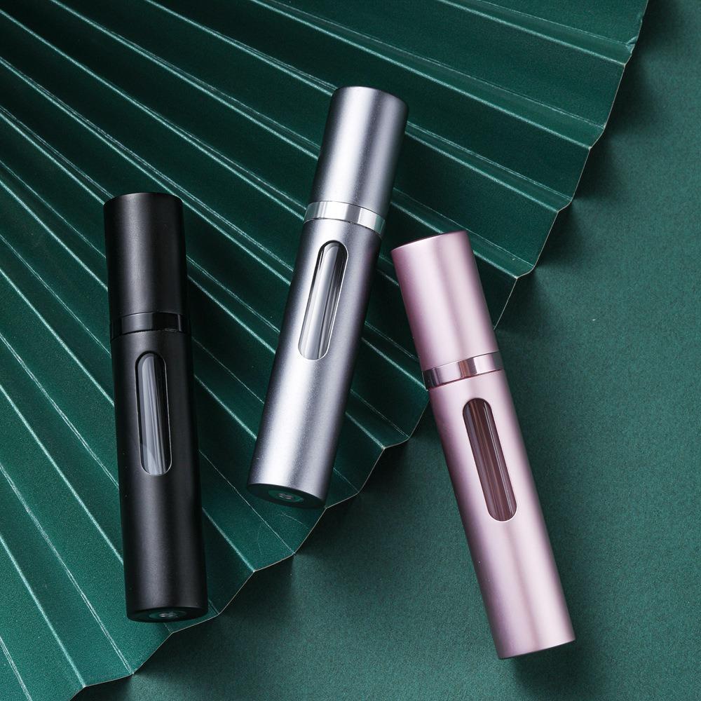 Hộp đựng mỹ phẩm JKDESIGN 5 / 8ml, Chai nước hoa thủy tinh có thể đổ lại, với máy bơm mùi hương cầm tay Mini xịt du lịch