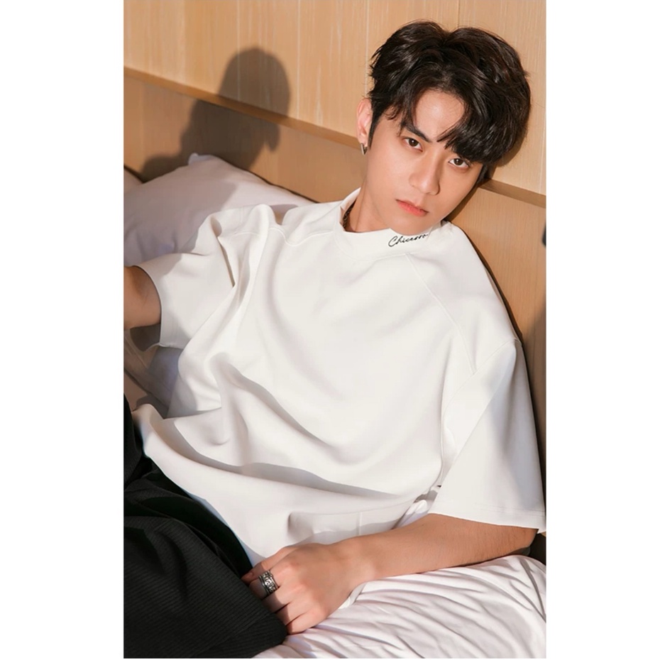 Áo thun Stee cổ ôm CHICERRO HIGH COLLAR CVC - Giá sỉ unisex