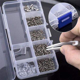 Vít sửa chữa kính NCE, bộ phụ kiện bằng thép không gỉ và silicone, giúp kính mắt chắc chắn hơn