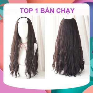 TÓC KẸP U NỬA ĐẦU SÓNG TRỤC BẢNG 6 MÀU DÀI 55-60CM