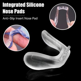1 Miếng Chèn Mũi Kính Chống Trượt Hình Chữ U Bằng Silicon Trong Suốt Dành Cho Trẻ Em Và Người Lớn