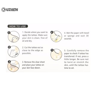 Kuzhen thiết kế thời trang hình sẹo hình xăm tạm thời dán nghệ thuật cơ thể hình xăm không thấm nước hot