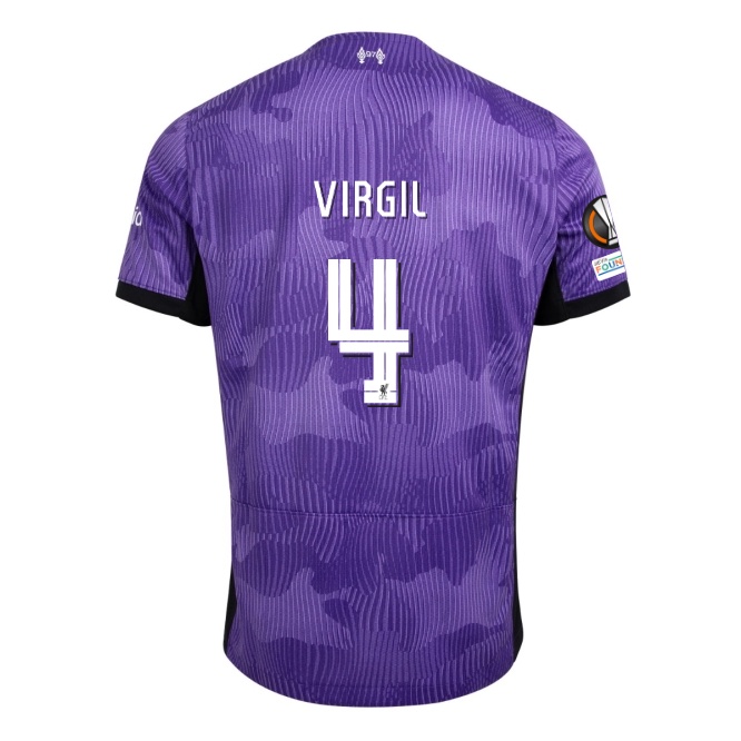 BS1 2023-2024 Liverpool Sân Khách Thứ Ba Virgil Diaz Salah Darwin Arnold Jersey Quần Short Tay Áo Thể Thao Plus Size SB1