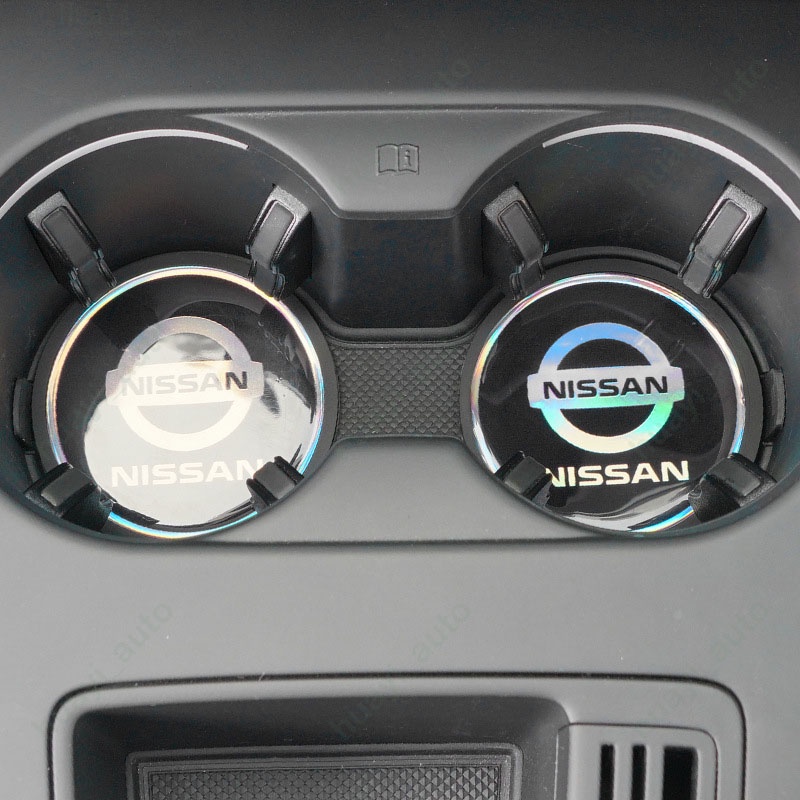 Đế Lót Ly Bằng Silicon Cho Xe Hơi Nissan Kicks Navara Versa Np300 Sentra March Nv350 Caravan X-trail Almera