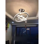 Đèn Thả Trần Pha Lê 3 Vòng Cao Cấp Bản 5cm To Sang Trọng Có Điều Khiển Từ Xa,Ba Chế Độ Đèn Led Decor Phòng Khách,Ngủ,Bếp — ảnh 6