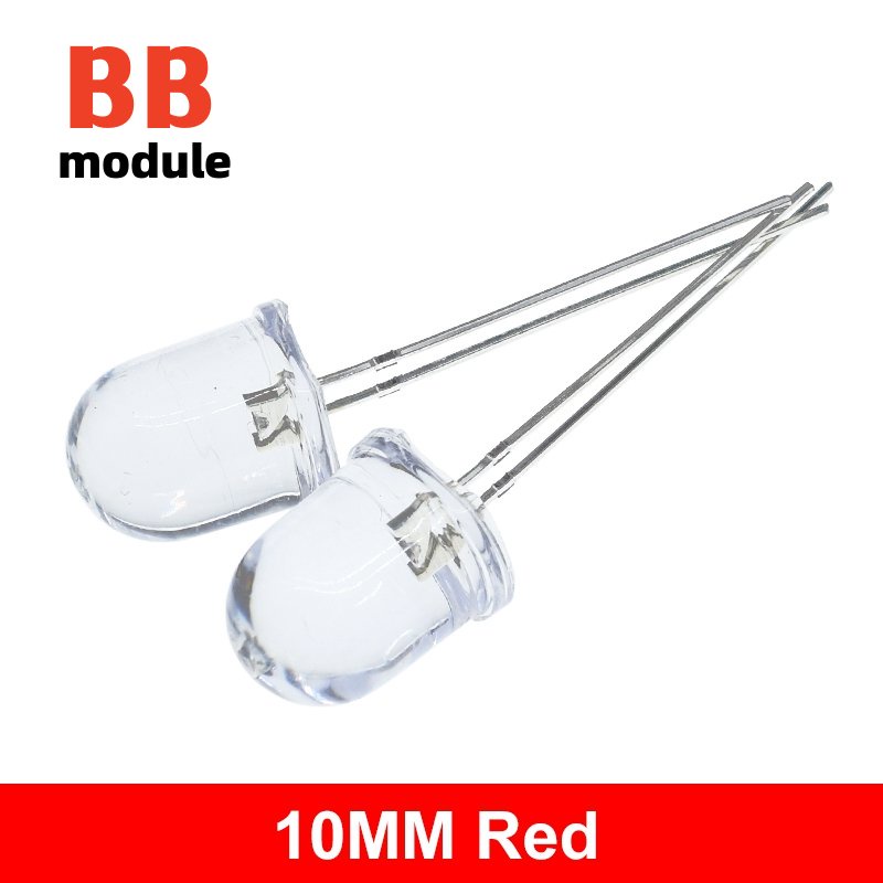 Set 10 Đèn led Tròn 10mm 5 Màu Trong Suốt 20ma 0.75w Siêu Sáng | Shopee ...