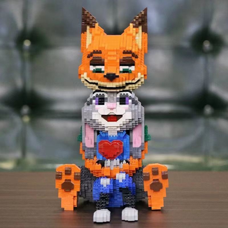 Khối Xây Dựng Lắp Ráp Đồ Chơi Cặp Đôi Người Yêu 32cm Nhân Vật Hoạt Hình Lớn Gửi Đồ Chơi Giáo Dục Lắp Ráp Mô Hình Búa