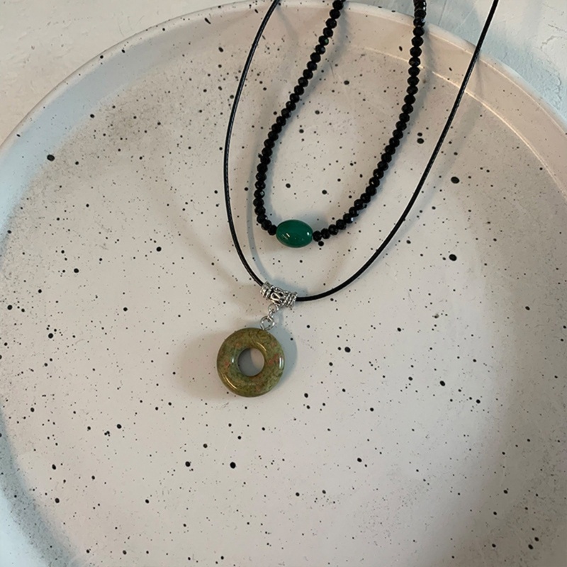 Vòng Cổ Choker Nhiều Lớp Đính Hạt Phong Cách Vintage Thời Trang