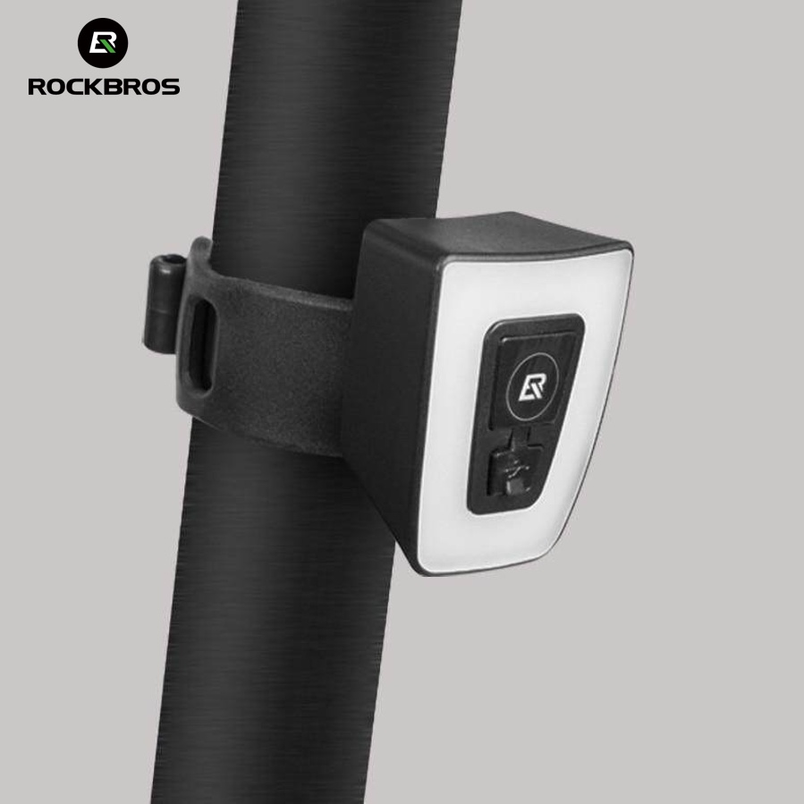 Rockbros Đèn Chiếu Hậu Chống Thấm Nước Sạc USB Cho Xe Đạp