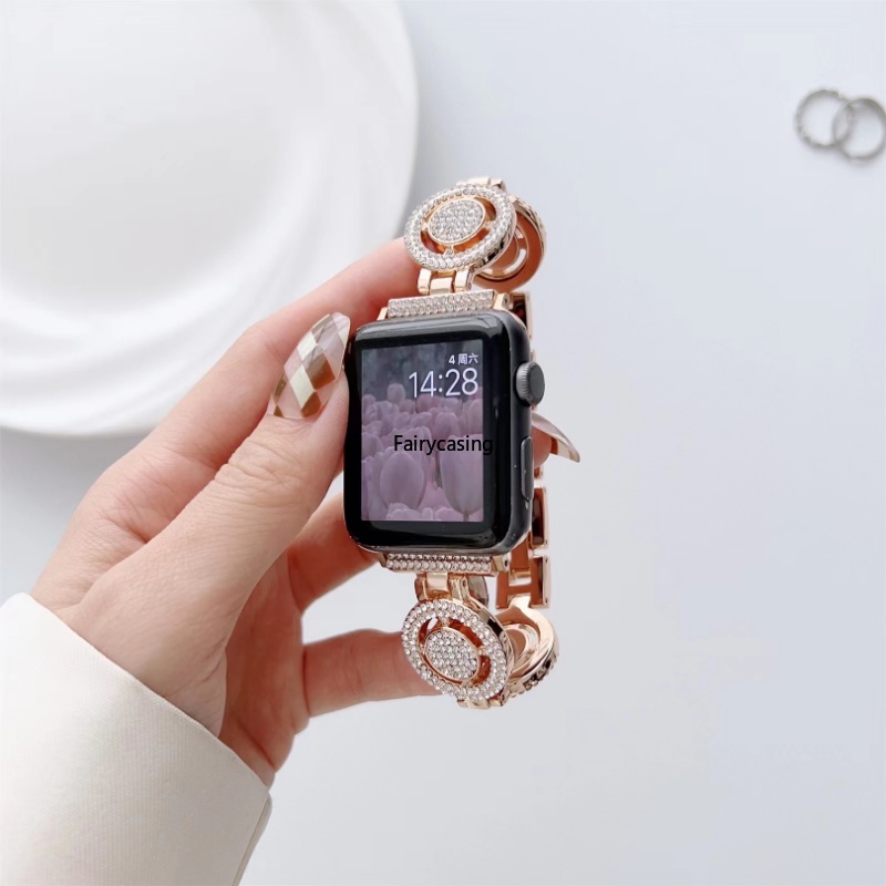Dây Đeo Đồng Hồ Bằng Kim Loại 49mm 40mm 45 44 41 42 38mm Cho iwatch Series 8 7 SE 6 5 4 3 2 1