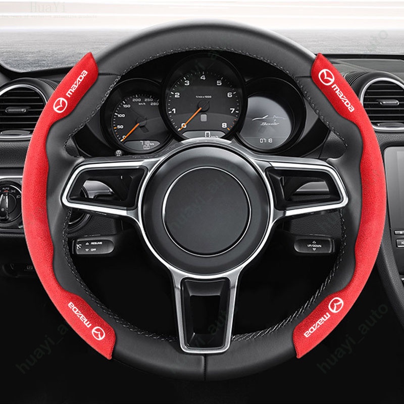 Vỏ Bọc Vô Lăng Bằng Da Lộn Cao Cấp Trang Trí Cho Xe Hơi Mazda Cx 5 3 2 Cx 8 Cx 3 Cx 30 6 Bt 50 Mx 5 5 Rx8