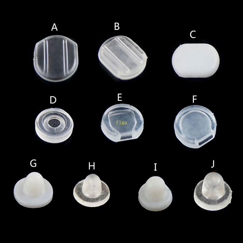 Set 100 Miếng Đệm Silicone Trong Suốt Chống Đau Bông Tai