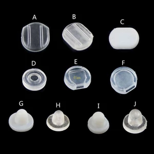 Set 100 Miếng Đệm Silicone Trong Suốt Chống Đau Bông Tai