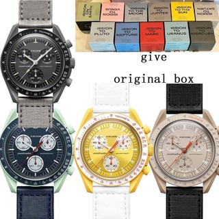 Đồng Hồ Chronograph Nam Mặt Trăng Vỏ Nhựa Mới, Hộp Chính Hãng, Khám Phá Hành Tinh