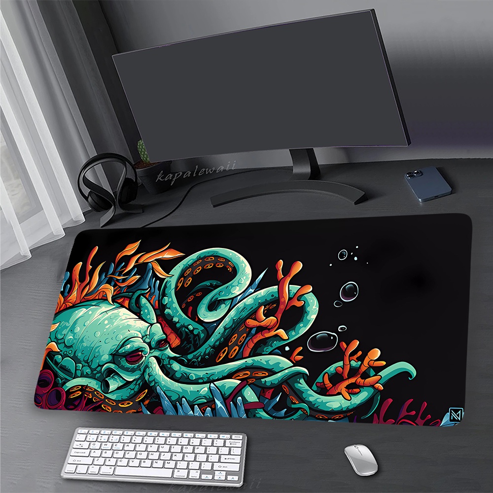 Phong Cách Nhật Bản Miếng Lót Chuột Rồng Cho Game Thủ Mousepad XXXL Cao Su Để Bàn Thảm Tốc Độ Miếng Lót Bàn Phím 900x400mm Khóa Cạnh Chuột Thảm