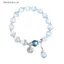 Vòng Tay Chuỗi Hạt Đá Opal Nhân Tạo Co Giãn Thời Trang Dành Cho Nữ