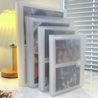 WOOLYNOOK 1 Cái Album Ảnh, Thu Thập Sách 80 / 160 Khe Đựng Thẻ Hình, PVC Trong Suốt 3 / 4 / 5 / 6 / 7 Inch Photocard Chủ Thần Tượng Ngôi Sao