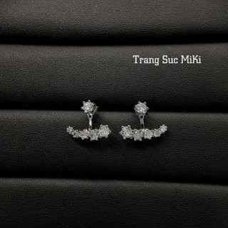 Bông tai thiết kế dáng xoè quạt  đeo được 2 kiểu