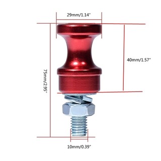 ELE Hợp Kim Nhôm Xe M10 Tời Móc Đứng Gắn Cho 3 8in 1 2in Hình Chữ U Kẹp Nửa Tời Liên Kết