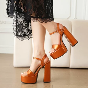 Sandal Cao Gót Hở Ngón Thiết Kế Mới Có Size Từ 34-43 Cao Cấp Thời Trang