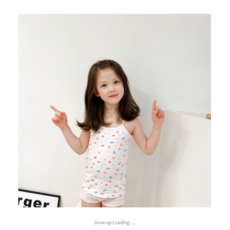 Phong Cách Mới Bé Gái Áo 100-160cm Lycra Cotton Co Giãn Bé Gái Camole Bốn Mùa Có Thể Mặc Bé Gái Đế Vest BIO5