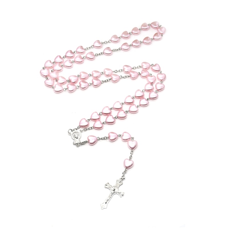 Fl Công Giáo Tình Yêu Mân Côi Cầu Nguyện Vòng Cổ Mary Phước Lành Crossed Mặt Dây Chuyền Vòng Cổ