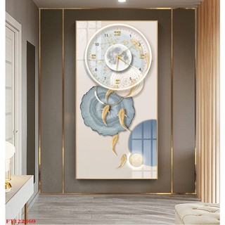 Tranh Đồng Hồ Treo Tường Trừu Tượng Hiện Đại 02 - Tranh Tráng Gương Tri Ân Thầy Cô 20/11