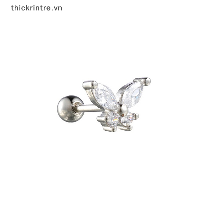 THI 1 Cái Bông Tai Nữ Xương Tai Móng Tay Sụn Bông Tai Xoắn Ốc Bông Tai Trang Sức Cơ Thể Quà Tặng VN