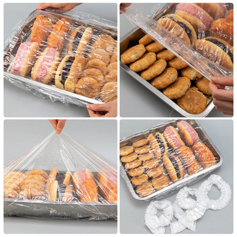 Set 50 / 10 Vỏ Bọc Lò Vi Sóng Bằng Nhựa Dày Dặn Co Giãn Chống Bám Dầu Chống Bụi Đa Năng