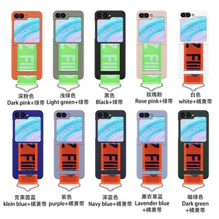 Dây Đeo Cổ Tay Vòng Ốp Lưng Samsung Galaxy Z Flip 5 Z Flip 7 Z Flip 6 Khóa Kim Loại Vỏ Chữ Cứng Pc Vỏ