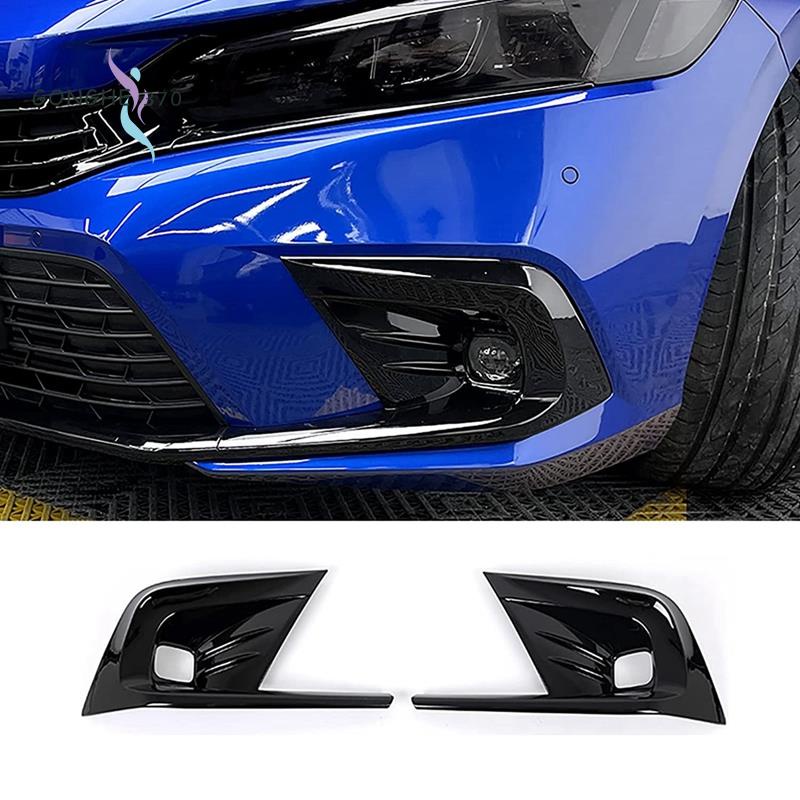 Khung Bảo Vệ Đèn Sương Mù Phía Trước Trang Trí Cho Xe Hơi Honda Civic 11Th Gen 2022 2023