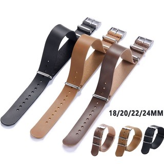 Dây Da PU Thay Thế Cho ĐồNg Hồ Đeo Tay NATO ZULU 18mm 20mm 22mm 24mm