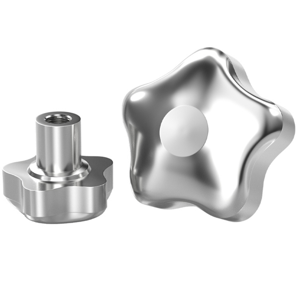 304 Thép không gỉ Plum Xử lý Nut Handwheel Sao Loại Tay vặn vít Cap Sao ...