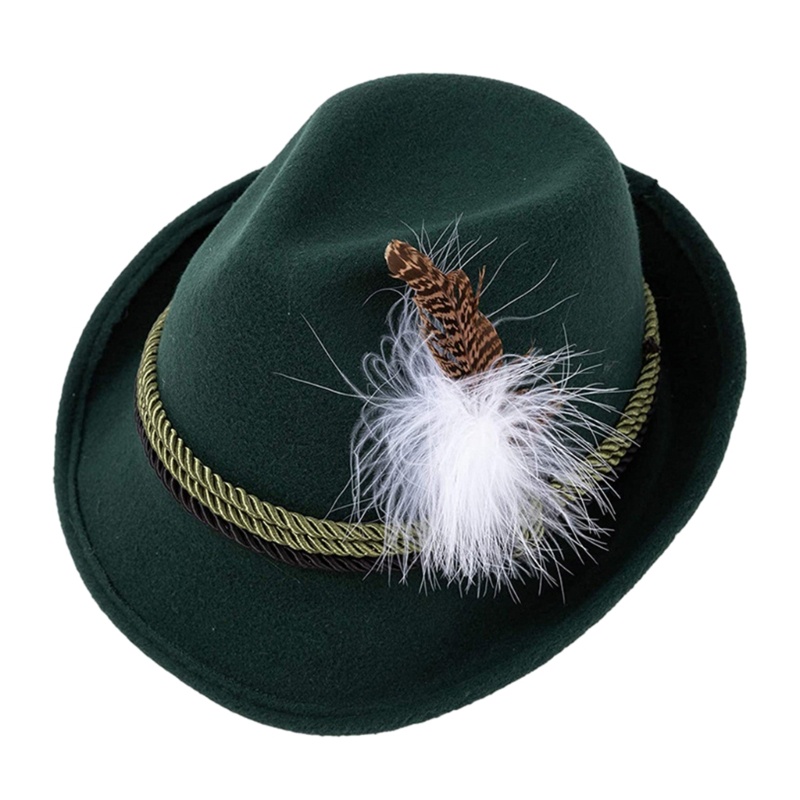 YOI Lông Vũ Trang Trí Mũ Derby Chống Nắng Mũ Fedora Nhẹ Cho Cắm Trại Du Lịch