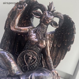 Airspecutin Satan Dê Baphomet Tượng Cửa Gõ Tấm Trang Trí Tường Mảng Bám Nhựa Thủ Công Đồ Trang Trí Tôn Giáo Điêu Khắc Trang Trí Nhà EN