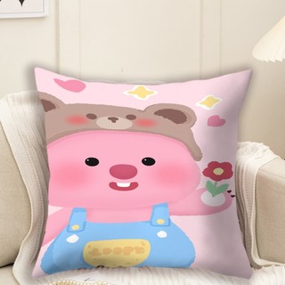 Zanmang Loopy Vỏ Gối Màu Hồng Loopy Ngắn Sang Trọng & Polyester Đệm Gối Hoạt Hình Dễ Thương Trẻ Em Phòng Ngủ Sofa Trang Trí Nhà Gối (Không Có Lõi Gối)