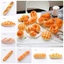 FUHUIOT Đồ chơi bánh mì nhân tạo mô phỏng, Đồ chơi mô hình giả mạo Mô phỏng Bánh mì BópĐồ chơi, Mô phỏng Thực phẩm trêu ghẹo Người nướng bánh mì Mô hình bánh mì Trang trí máy tính để bàn