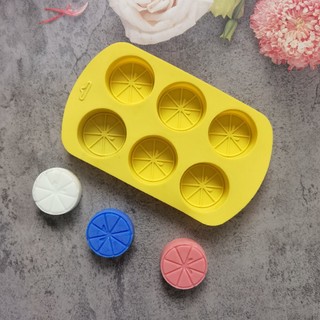 Khuôn Silicon Hình 6 Trái Cây Hoa Quả Tự Làm Kẹo Thạch Pudding Xà Phòng Khuôn Fondant Socola Nướng Bánh Trang Trí