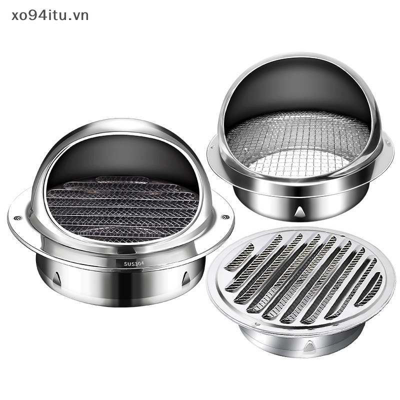 Nắp Đậy Lỗ Thông Gió Bằng Thép Không Gỉ Hình Tròn Cho Hệ Thống HVAC