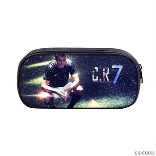 GC9 Cristiano Ronaldo Bóng Đá Interlayer Hộp Đựng Bút Sinh Viên Bảo Quản Văn Phòng Phẩm Hộp Dung Tích Lớn Cá Tính CG