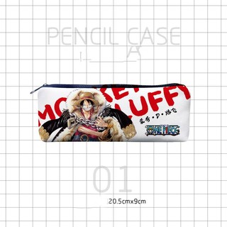 GC9 One Piece Luffy Anime Hoạt Hình Hộp Đựng Canvas Sinh Viên Bút Chì Lưu Trữ Văn Phòng Phẩm Hộp Dung Tích Lớn Cá Tính