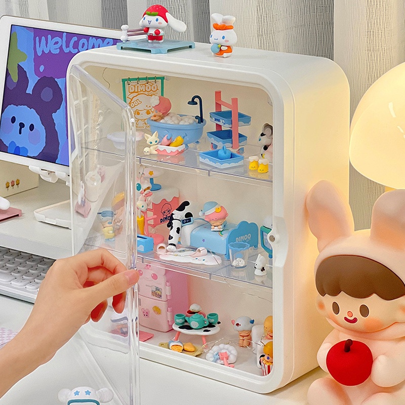 Trong Suốt Nhiều Lớp Hộp Đựng Mô Hình Búp Bê Chống Bụi Và Chống Ẩm Giá Trưng Bày Hộp Mù Treo Tường