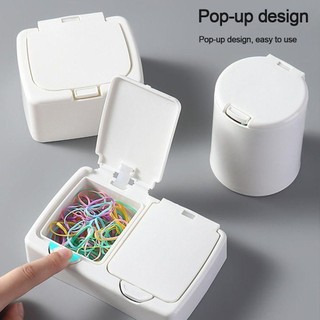 Hộp Bảo Quản MEGOCE, Hộp Đựng Bông Bằng Nhựa Pop Loại Cửa Sổ, Mini Đôi Lưới Sắp Xếp Phụ Kiện Tóc Lớp