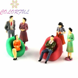 【COLORFUL】Model People Figures 1:50 Scale Landscape Color Pose Placement Display Plastic