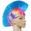 FUHUIOT Ngộ nghĩnh Cockscomb, Tóc Giả Mohawk Màu Lông Tơ, Người Hâm Mộ Chú Hề Disco Tự Nhiên Vô Hình Cầu Vồng Punk Tóc Giả Tiệc Halloween