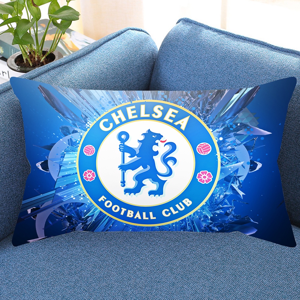 Vỏ Gối Chữ Nhật In Logo Chelsea Fc Trang Trí Nhà Cửa (Không Kèm Lõi)