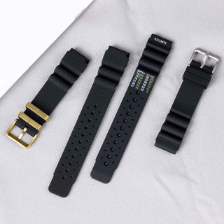 Dây Đeo Đồng Hồ Bằng Cao Su Silicone Chống Nước 20mm 22 24mm Cho Seiko SKX007